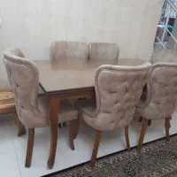 میز نهارخوری ۶ نفره چوب نراد استفاده نشده
