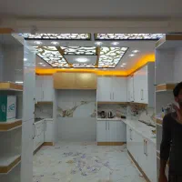 کناف کاری .تایل پی وی سی و رنگ امیزی ساختمان