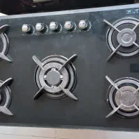 گاز رومیزی ۵ شعله کامل سرویس شده تمیز