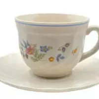 فنجان و نعلبکی ۱۲پارچه اصل فرانسه گل ویکتوریا