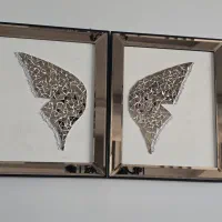 تابلو  دکوراتیو پروانه آینه ای و تابلو رزینی
