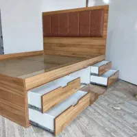 تخت دونفره لمسه خور کشابدار