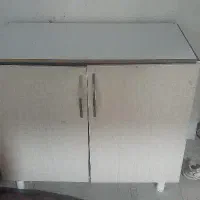 کابینت دو در ام دی اف و کفی تخت