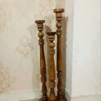 جا شمعی چوبی