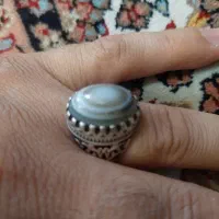 انگشتر نقره باباقوری و شجر و گردن بند