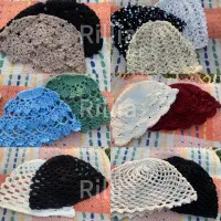 فروش آنلاین کلاه توری لئونی قلاب بافی تابستانی