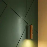 چراغ آویز چوبی انگاره بسیار با کیفیت در حد نو