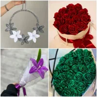 انواع گل روبانی و لیلیوم و باکس