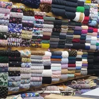 فروش پارچه لباسی نخی ،حریر، کرپ، تترون ،مخمل