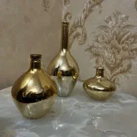 گلدون دکوری طلایی