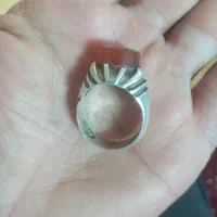 انگشتر نقره مردانه عقیق  و شرف شمس