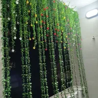 آویز شمشادی مصنوعی دیزاین آشپزخانه پرده بالکن