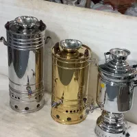 سماورهای گازی و برقی  رنگی استیل بشکه ای بزرگ