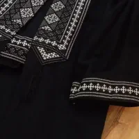 مانتو خنک بهاره/مانتو ست کت و شلوار طرح سنتی مشکی