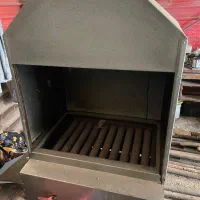 منقل و‌ گاز صنعتی و‌یک دست میز چوب و فلز ۴نفره