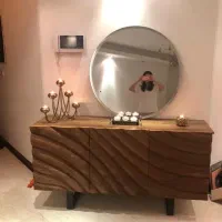 کنسول چوبی و آینه