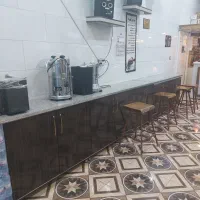 کابینت فلز  همراه با سنگ کاملا نو