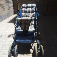 کالسکه ۸ چرخ .بدون سایه بان.