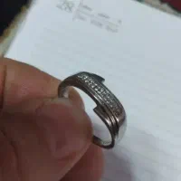 حلقه نقره نگین دار