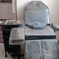 ست کامل تجهیزات تتو  تخت + آرم‌رست + ترولی نو