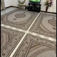 فرش کمال کرم و‌سرمه ای ( ماهی) مرکز پخش فرش نادر