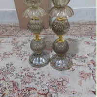 دو عدد شمعدان نو ویک باکس گل