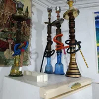 با سلام چهار عدد قلیان چوبی