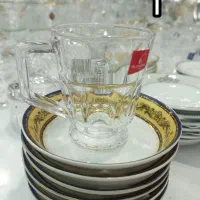 فنجان چای خوری و قندان کریستال