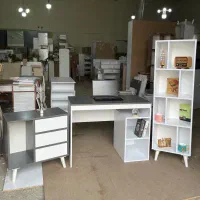 ست میز تحریر،کتابخونه،پاتختی و صندلی