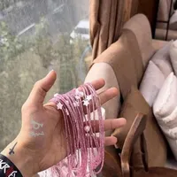 گردنبند مونجوق صورتی