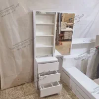 میزآرایش وآینه ریلی الماس چوب مسعود( ۳کشو )