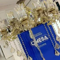 لوستر برنز سنتی ۱۶ شعله سقفی