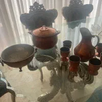 ظروف مسی  کم استفاده شده وزن سنگین قدیمی