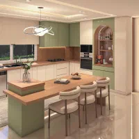 طراحی 3D (سه بعدی) دکوراسیون داخلی و نما تخصصی.