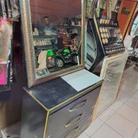 کنسول وآینه مشگی سه کشوعی های گلاس