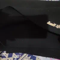 سلام پارچه مشکی کرپ  جت بلک