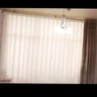 پرده با والان رنگ نسکافه ای ترک