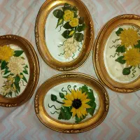 گل و گلدان تابلو گل چینی