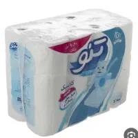 دستمال حوله ای 4رول مارک تنو و دستمال توالت 6رول