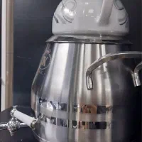 کتری قوری ۶ لیتر شیردار کف چدن دکاموند