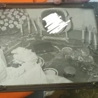 دو عدد قاب عکس برنجی قدیمی
