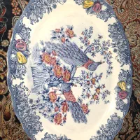 دیس چینی قدیمی ژاپنی طاووس