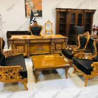 سرویس کامل چوبی سلطنتی میزمدیریت شرکتی مبلمان ادار