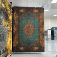 فرش شاه گل کاشان ۱۲۰۰شانه شاد
