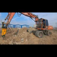 تخریب بتن فنداسیون کف سوله بیل بابکت