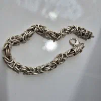 دستبند نقره مردانه