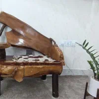 میز تلفن چوبی