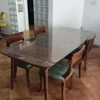 میز ناهار خوری ۶ نفره چوب رنگ