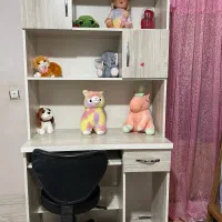 میز کامپیوتر کتابخانه ای با صندلی