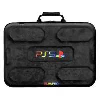 کیف حمل کنسول پلی استیشن ۵ اسلیم پرو مخملی آجری